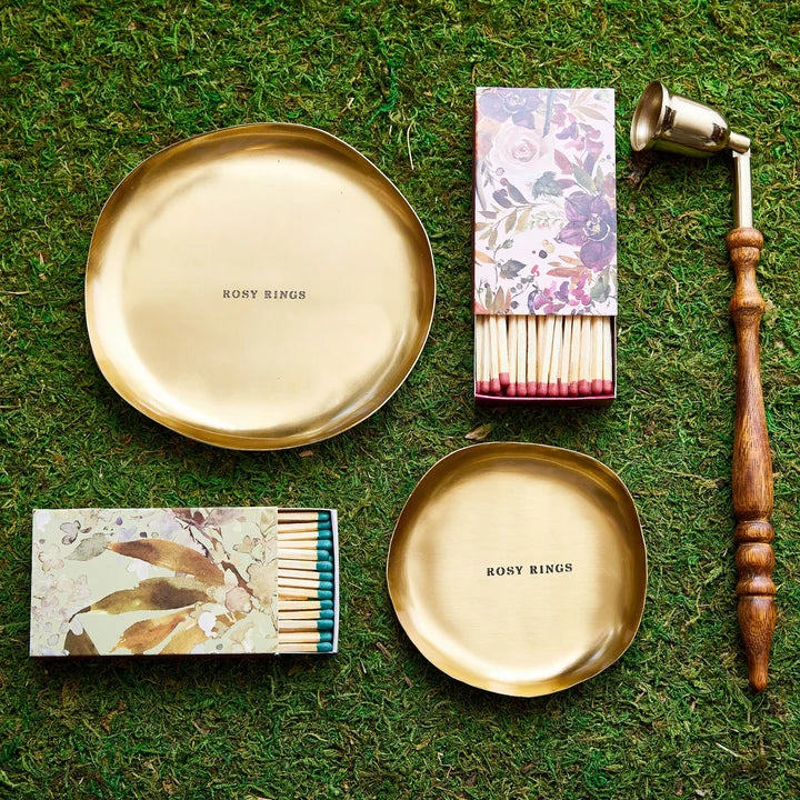 Gold Accent Signature Botanical Candle Plate