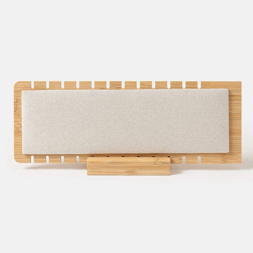 Long Wooden Jewelry Display Stand