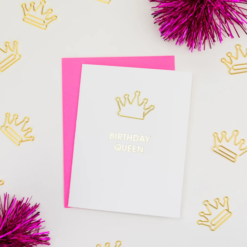 Birthday Queen - Paper Clip Card
