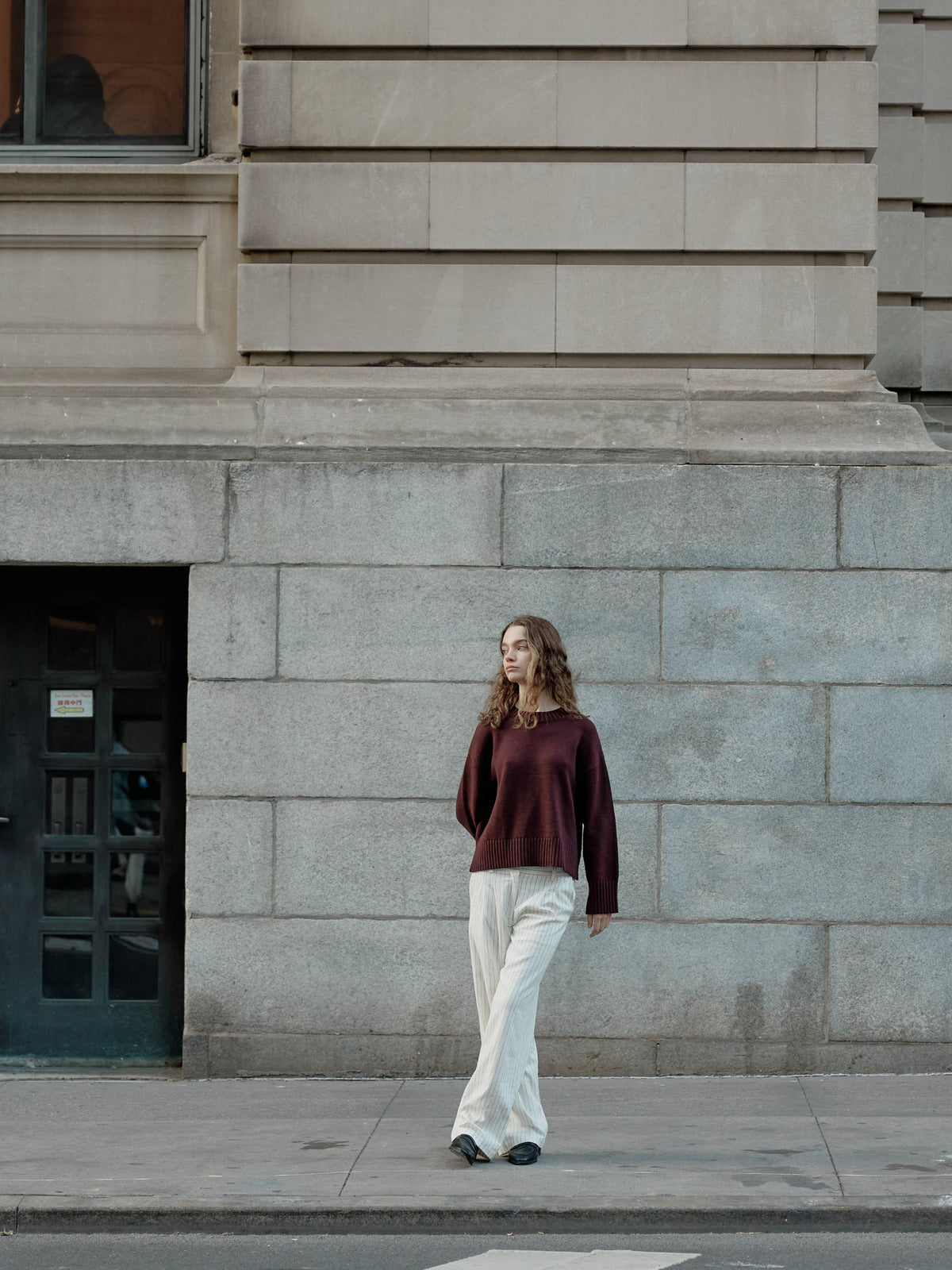 The Asher Sweater | Oversized Cropped Sweater: Yellow / SMALL