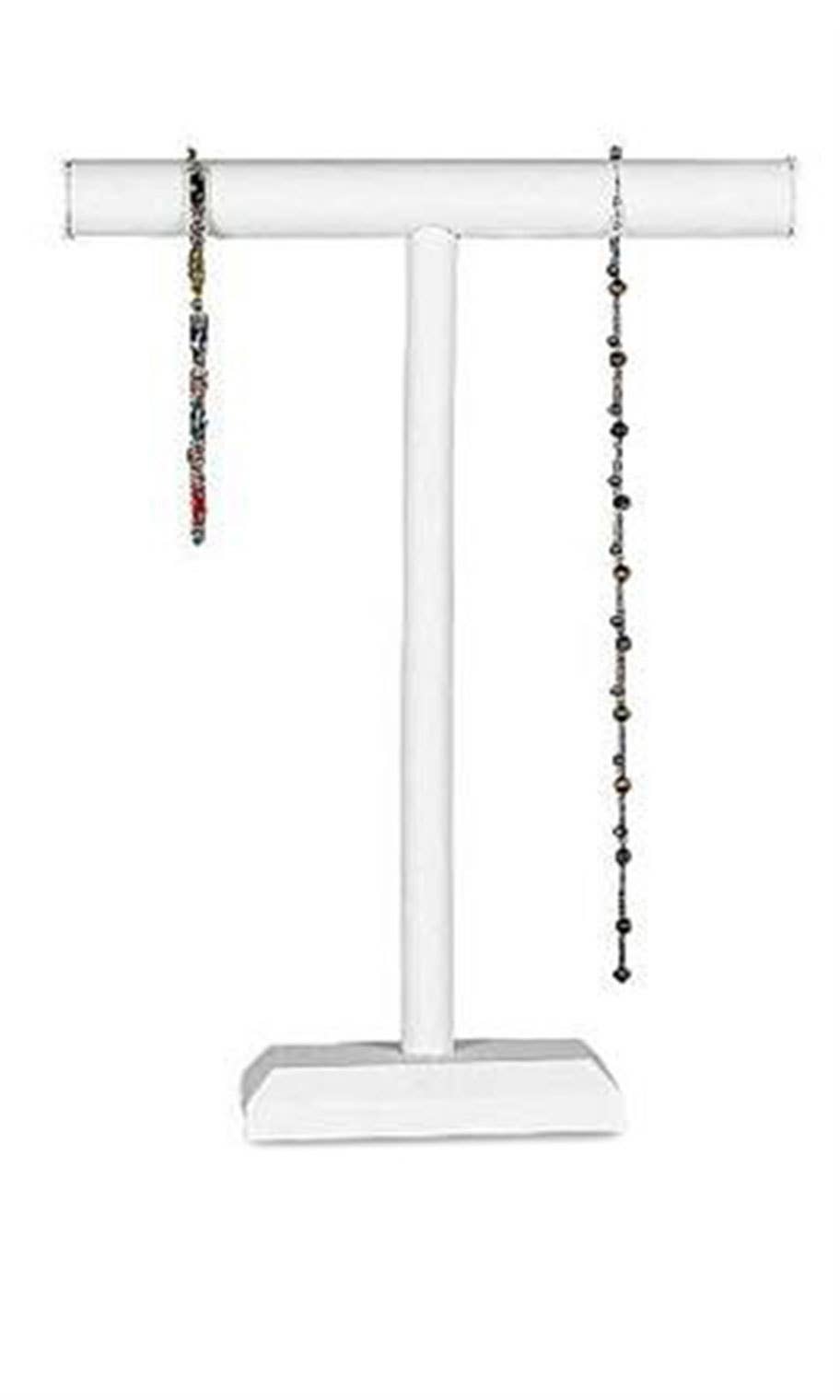 Large Faux Leather T-Bar Display - 18"H