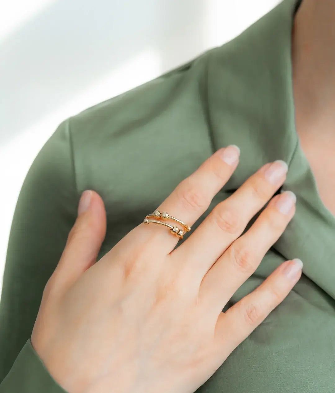 Beaded Fidget Ring