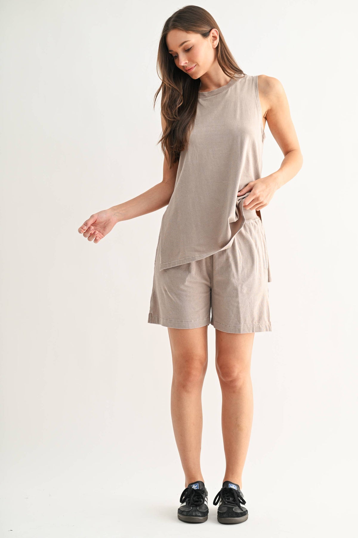 Coastal Drift Pima Cotton Tank Top Set