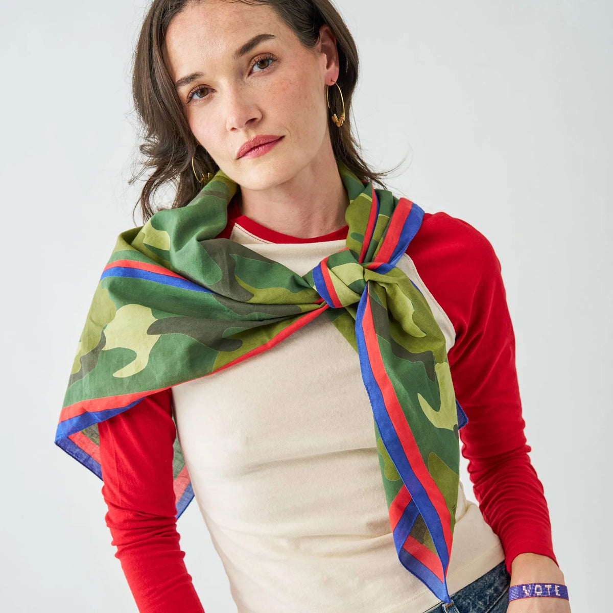 Olivia scarf – Camo print