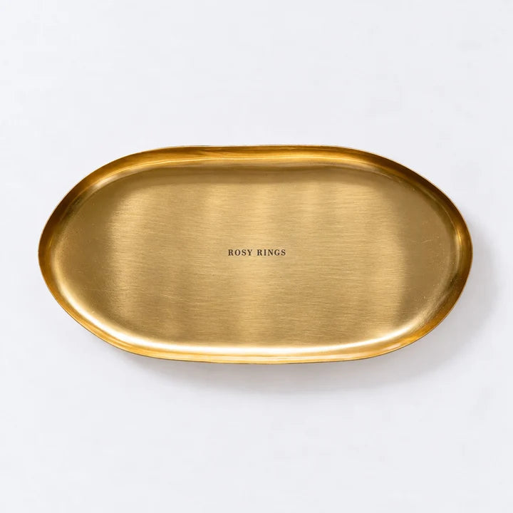 Gold Statement Botanical Candle Plate