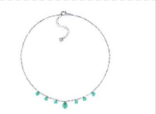 Peridot Silver Tone Necklace