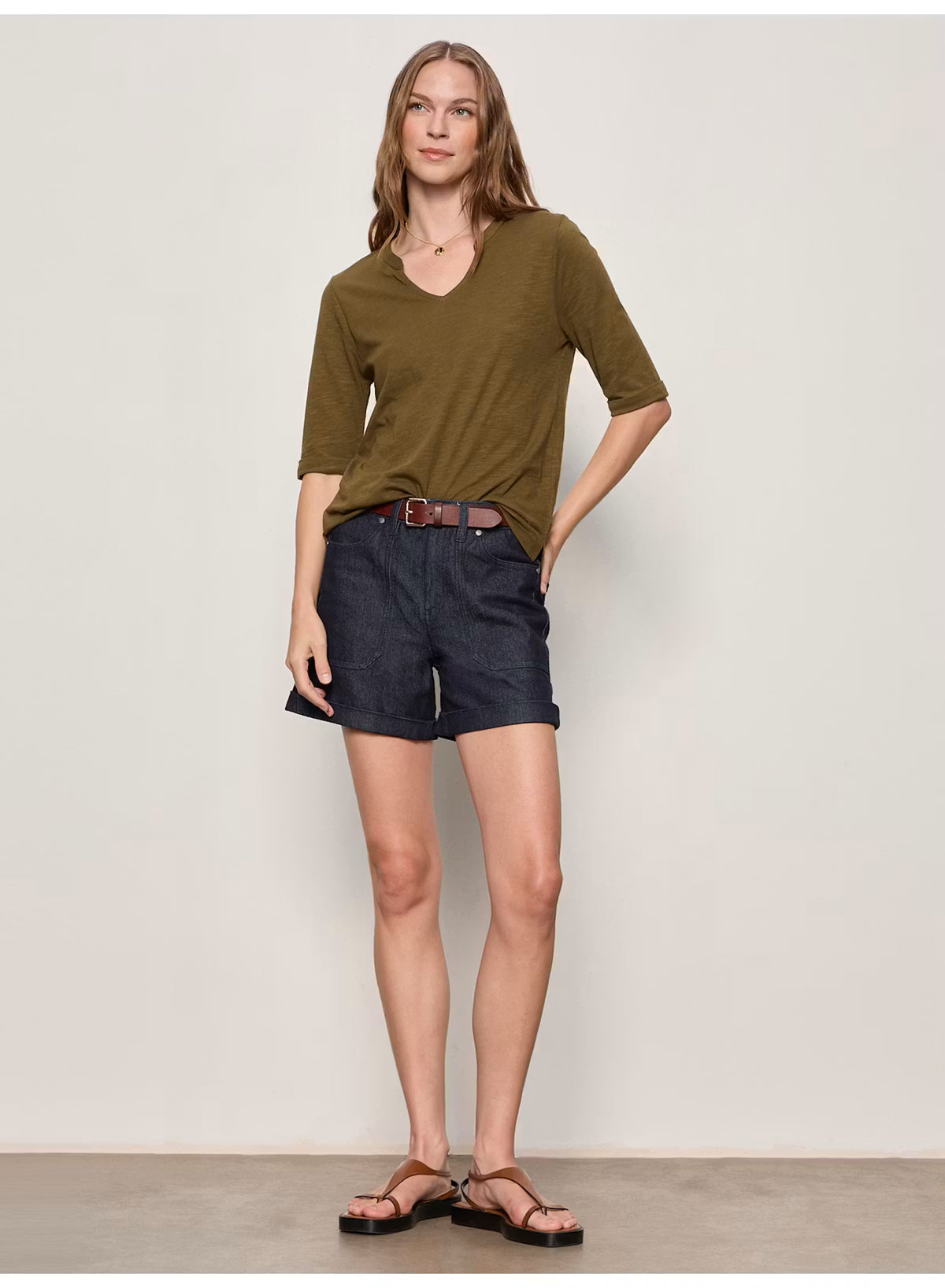 Dolce Notch Neck Tee