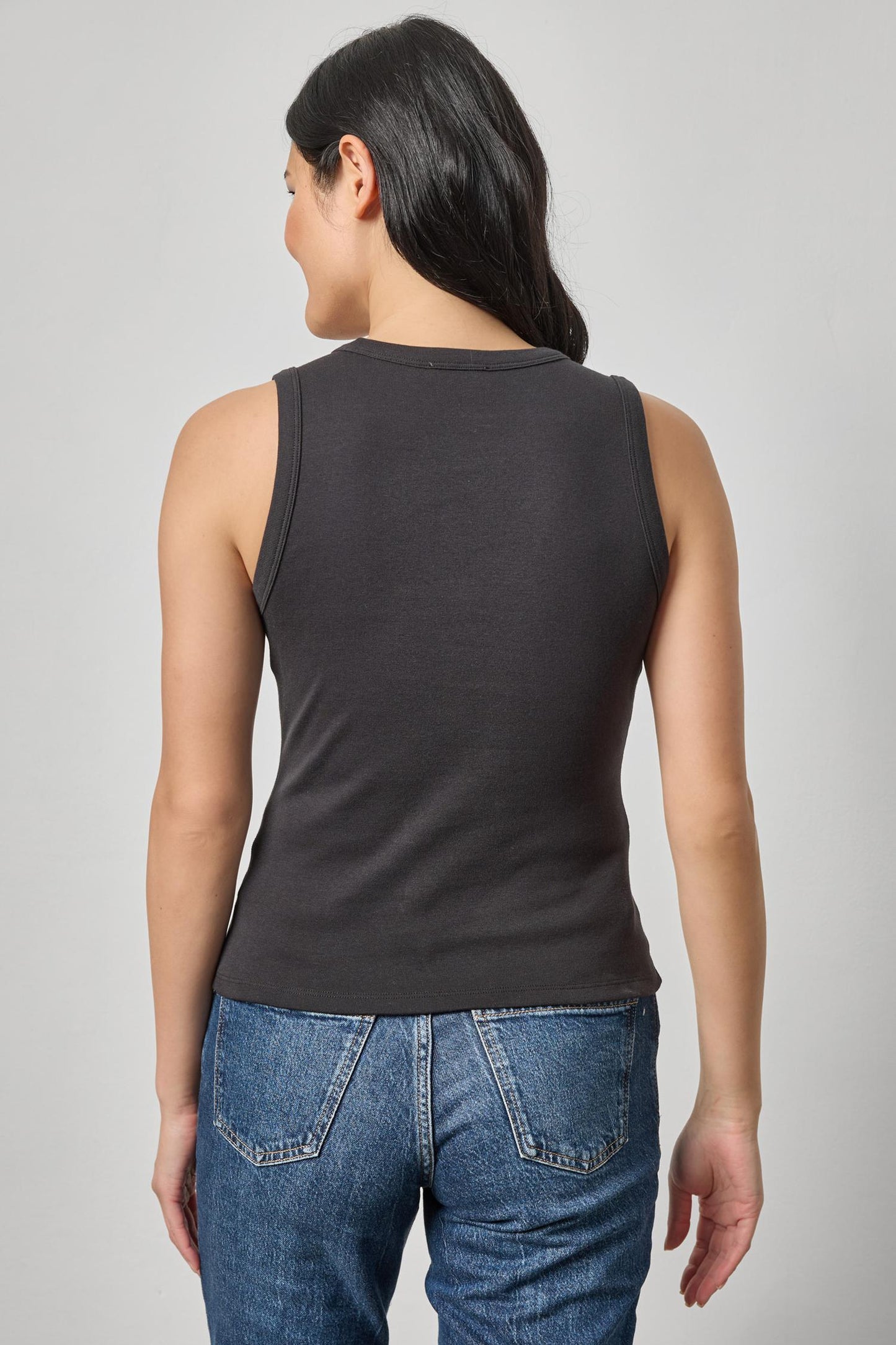 V-Neck Tank - Black