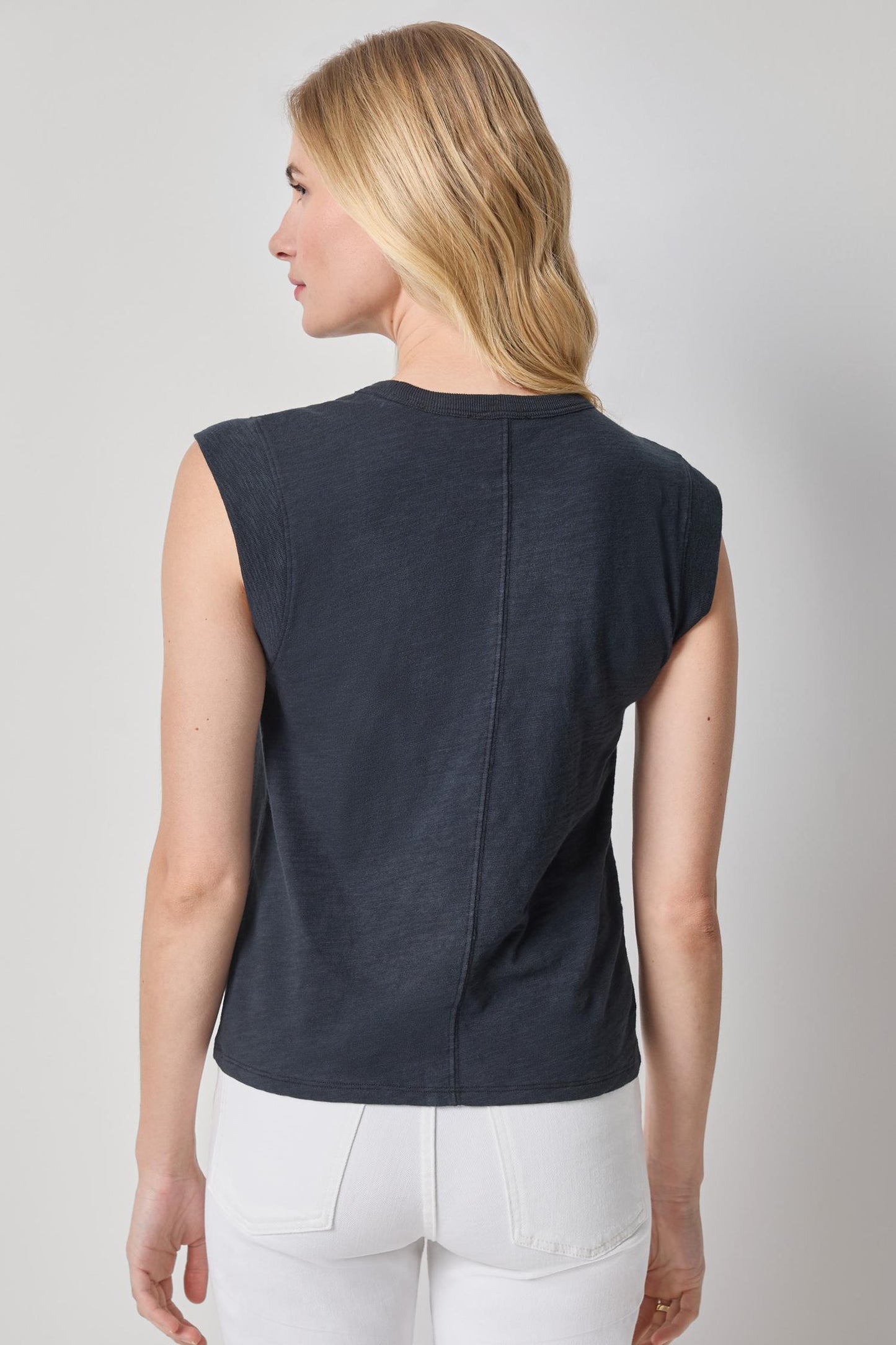 Cap Sleeve Crew - Black