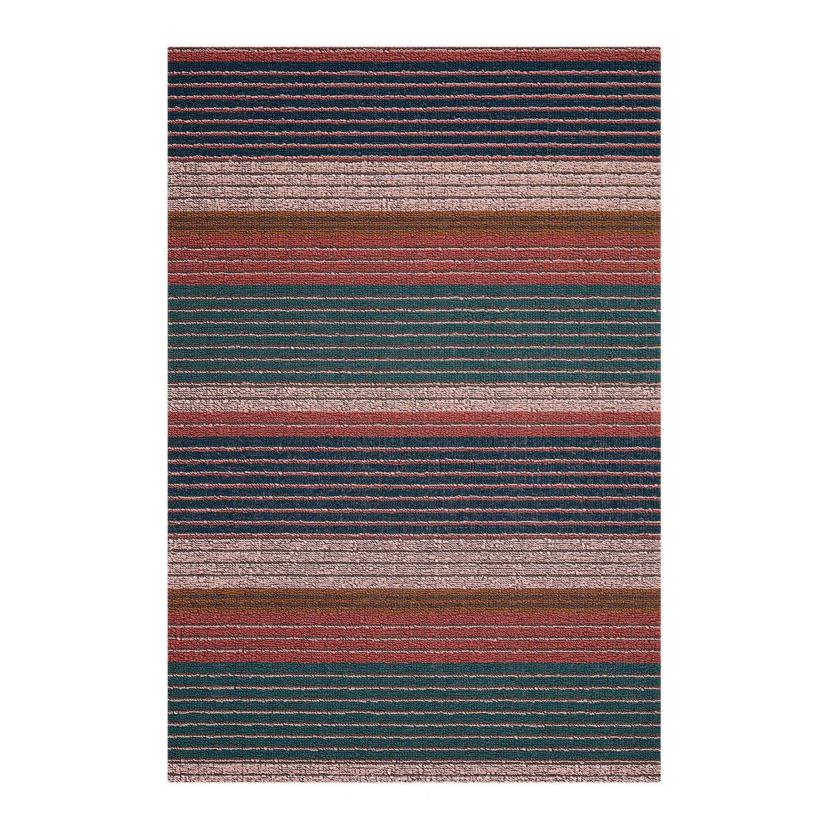 Chilewich doormat Pleat Stripe Shag Mats - Raspberry