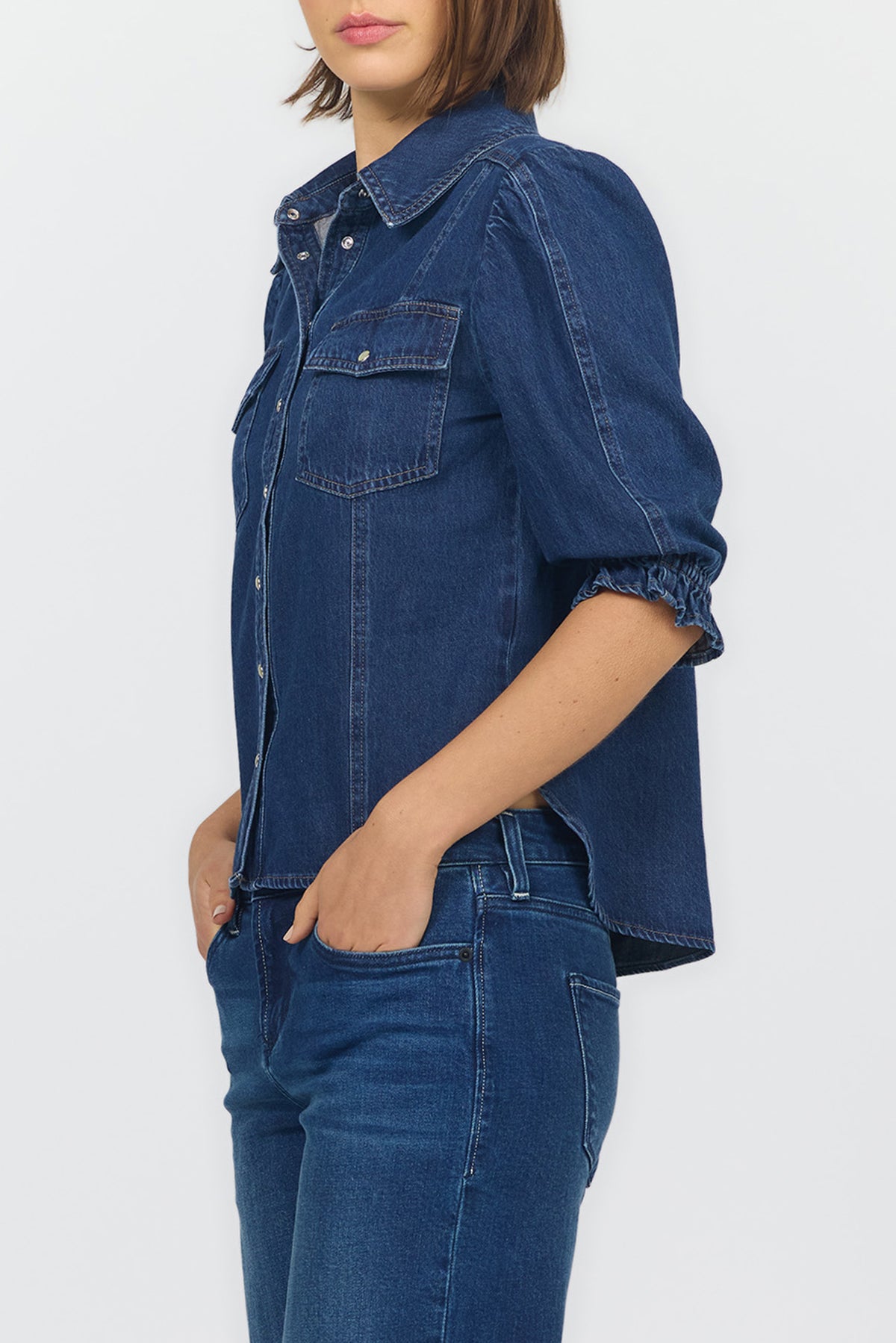 Antonia Blouse - Dark Cobalt