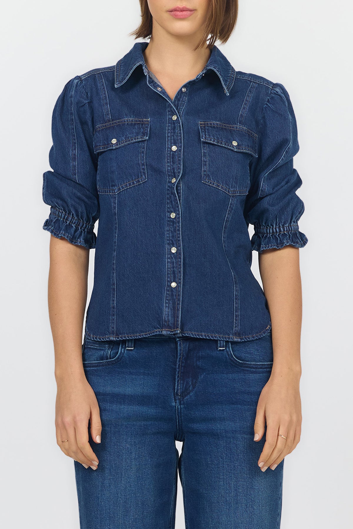 Antonia Blouse - Dark Cobalt