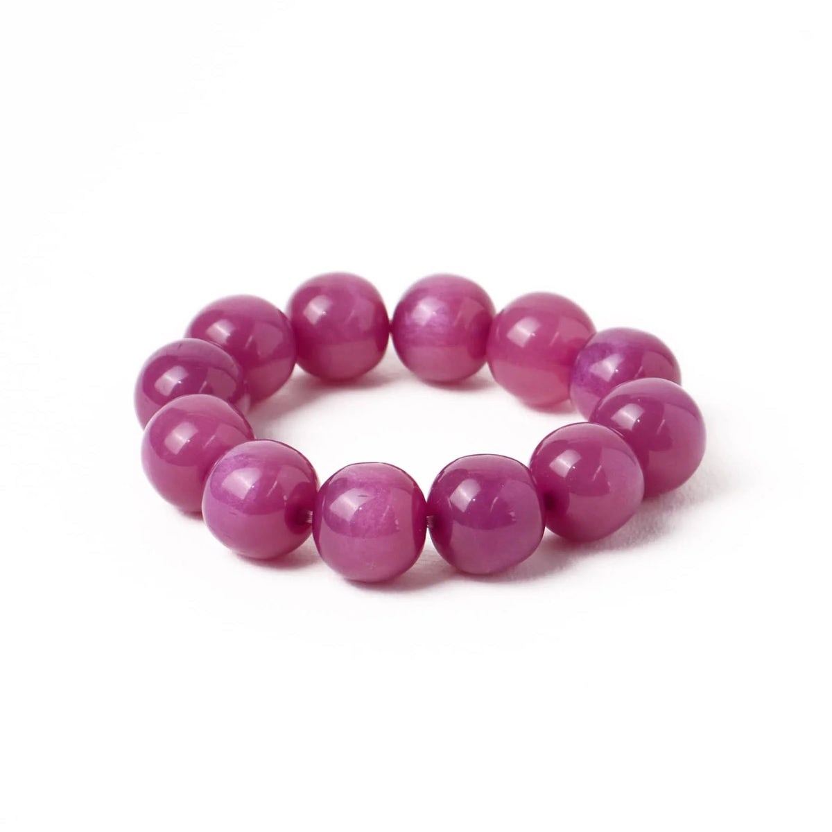 Cece large resin bead bracelet purple