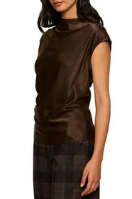 Nights w/ You Satin Shell Top