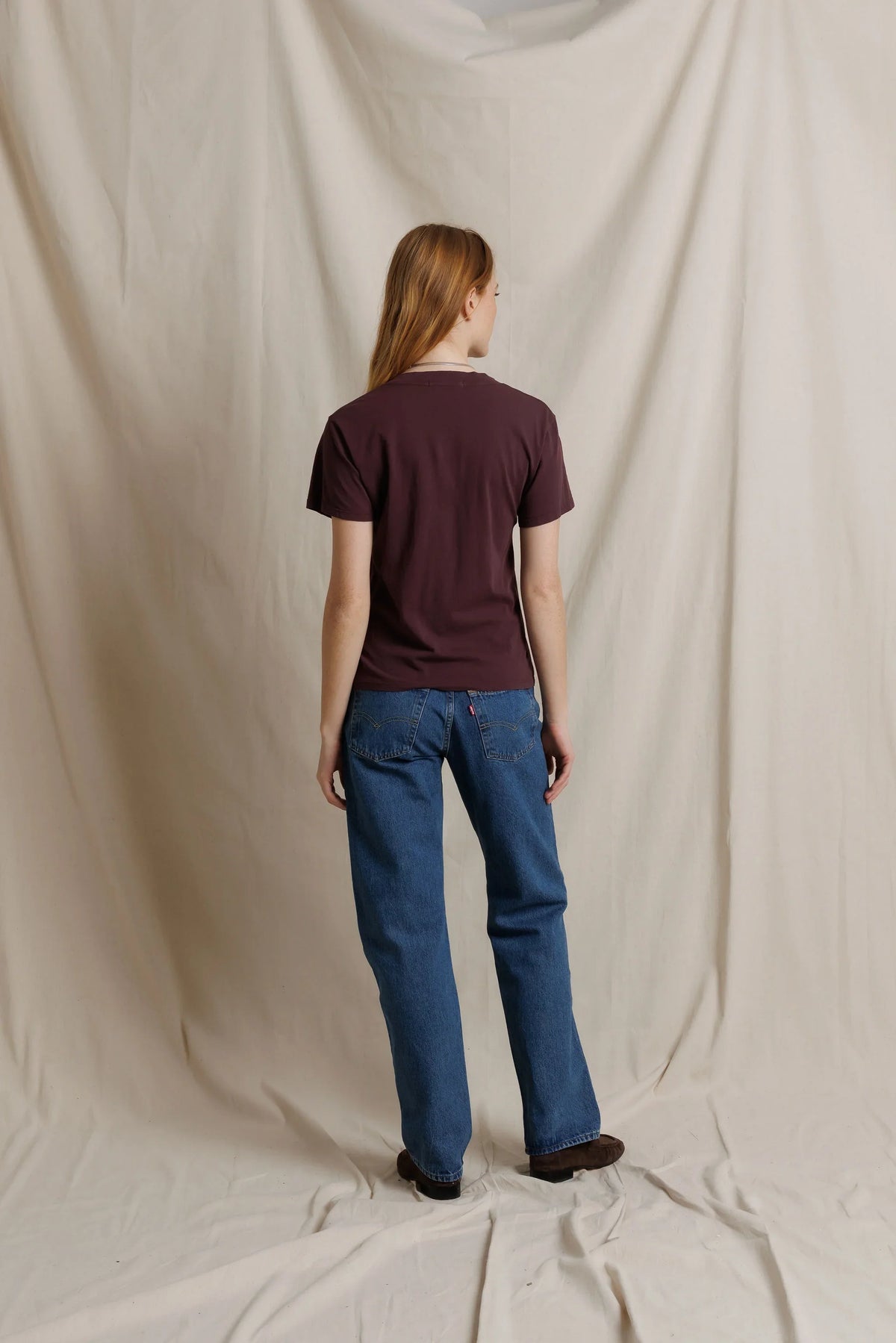 Hendrix Cotton SS Boxy V Neck Tee