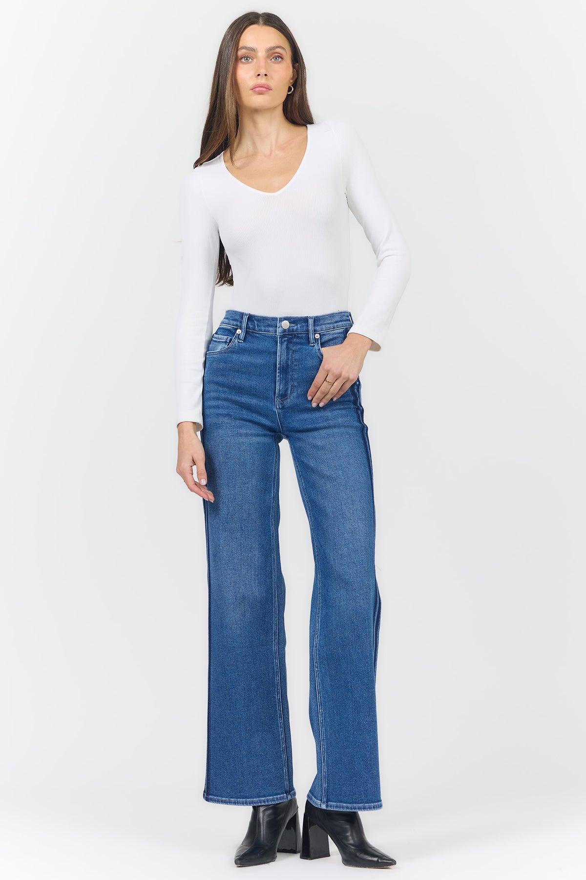 The Margot Mid-Rise Wide Leg Jean