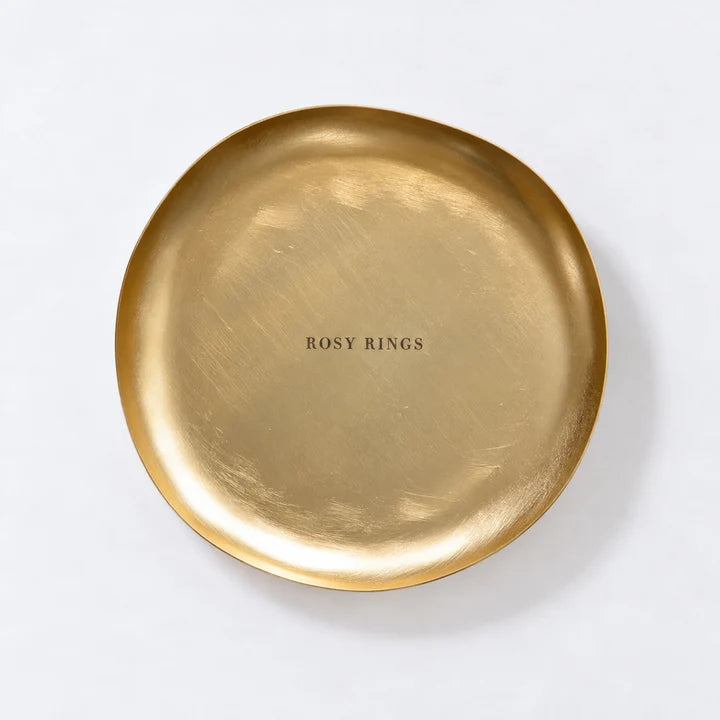 Gold Accent Signature Botanical Candle Plate