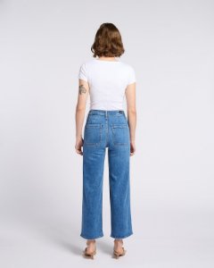 High Rise Sailor Patch Pocket Jean - Medium