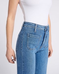 High Rise Sailor Patch Pocket Jean - Medium