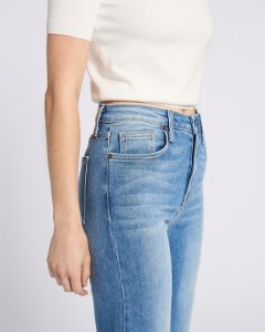 Paola A-Line Scissor Hem Wide Leg Jean - Medium