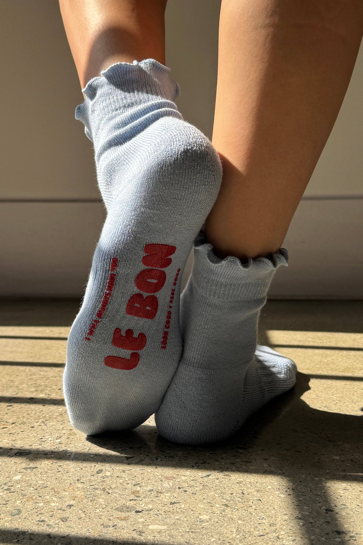 Ruffled Hugger Crew Socks