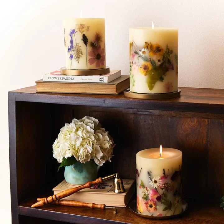 Gold Accent Signature Botanical Candle Plate