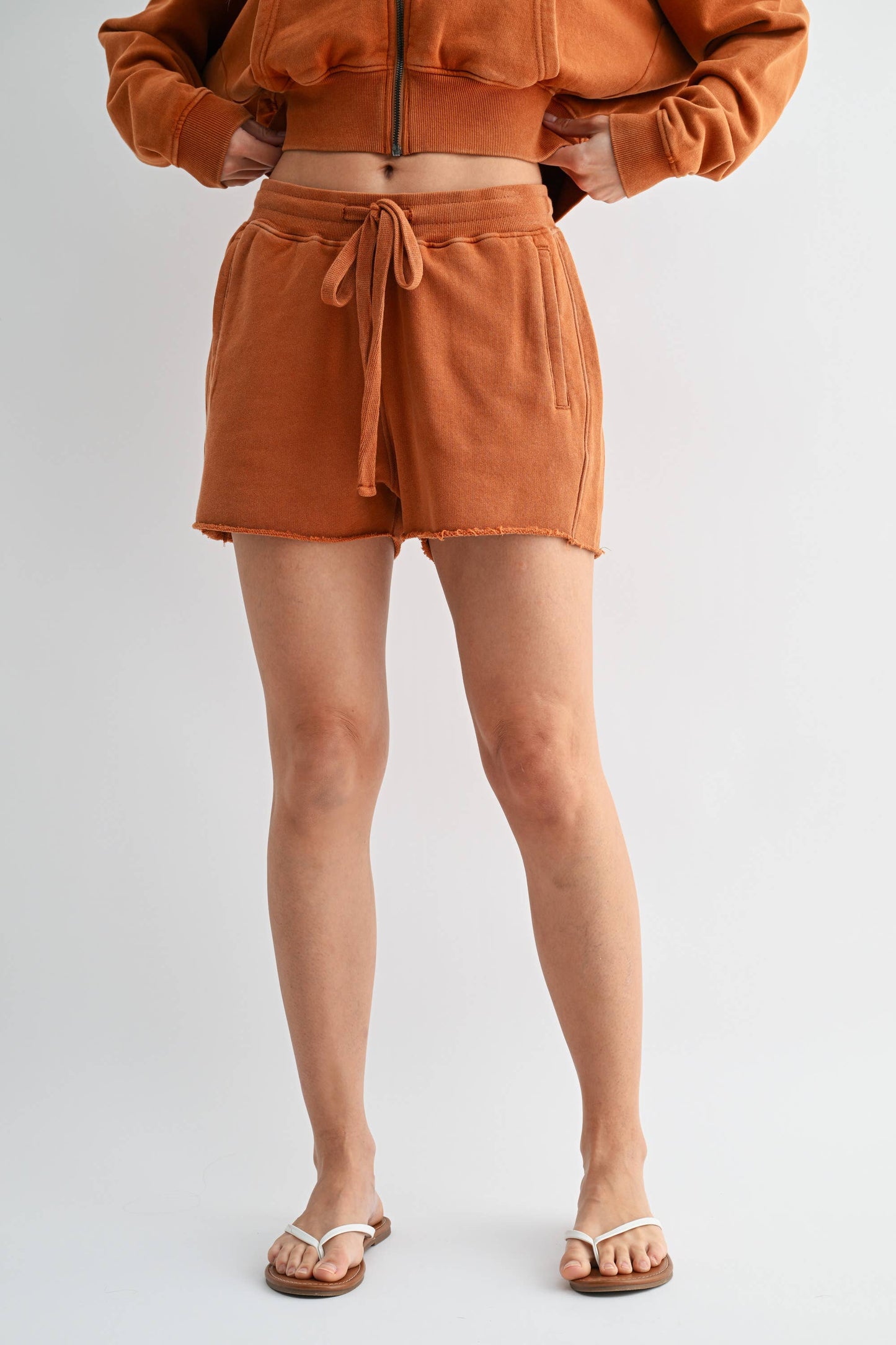 Mineral Wash Luxe Shorts