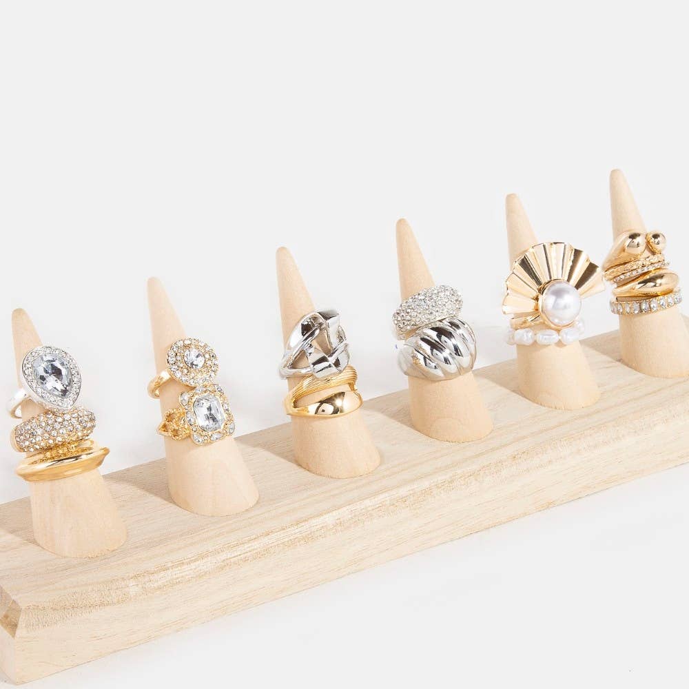 Wooden Ring Mount Display