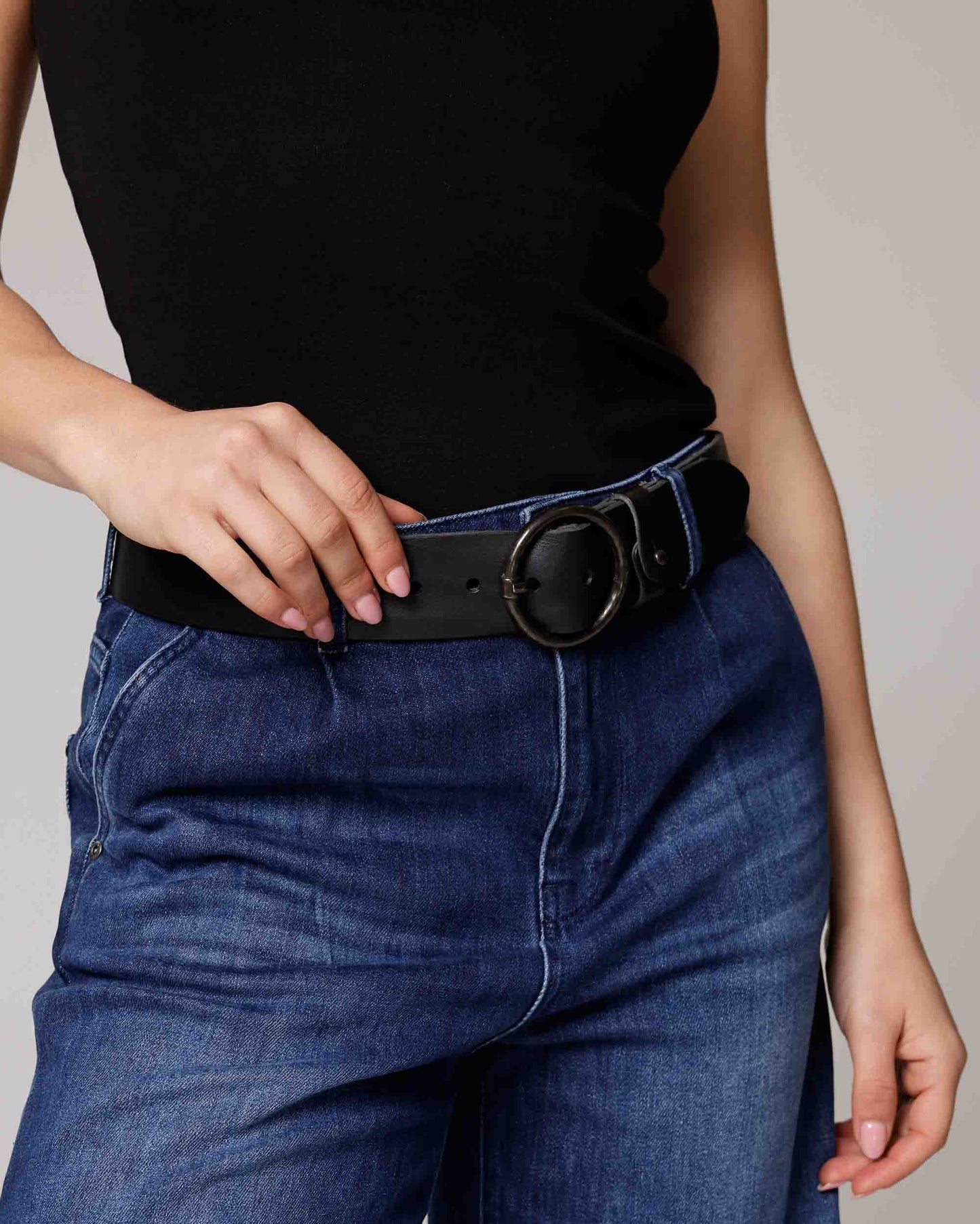 Pip | Vintage Full-Grain Leather Belt for Women