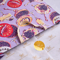 Champagne Caviar - Eco Satin Boyfriend Boxer - Lavender