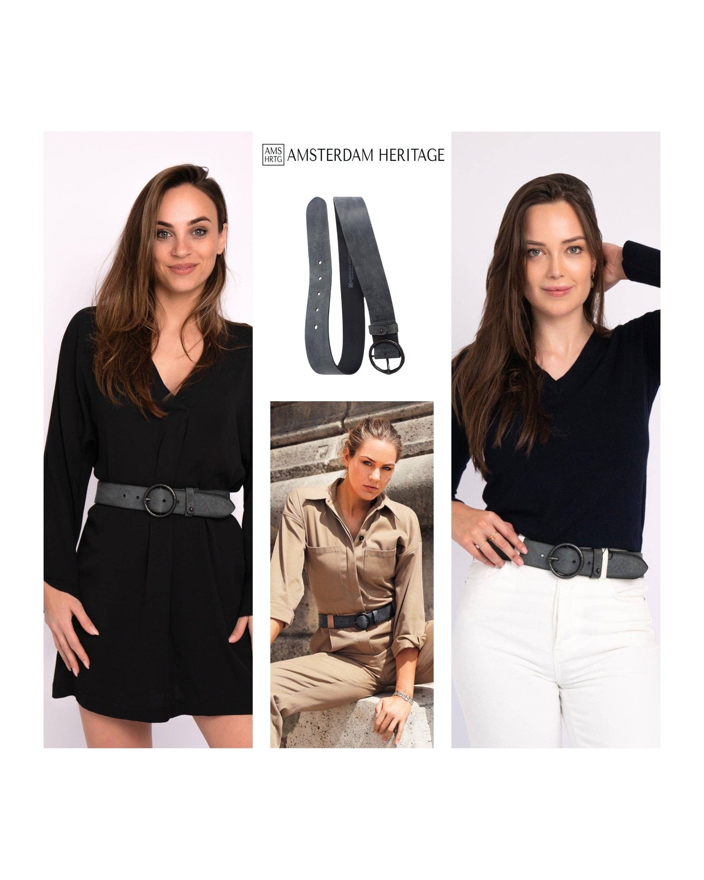 Pip | Vintage Full-Grain Leather Belt for Women