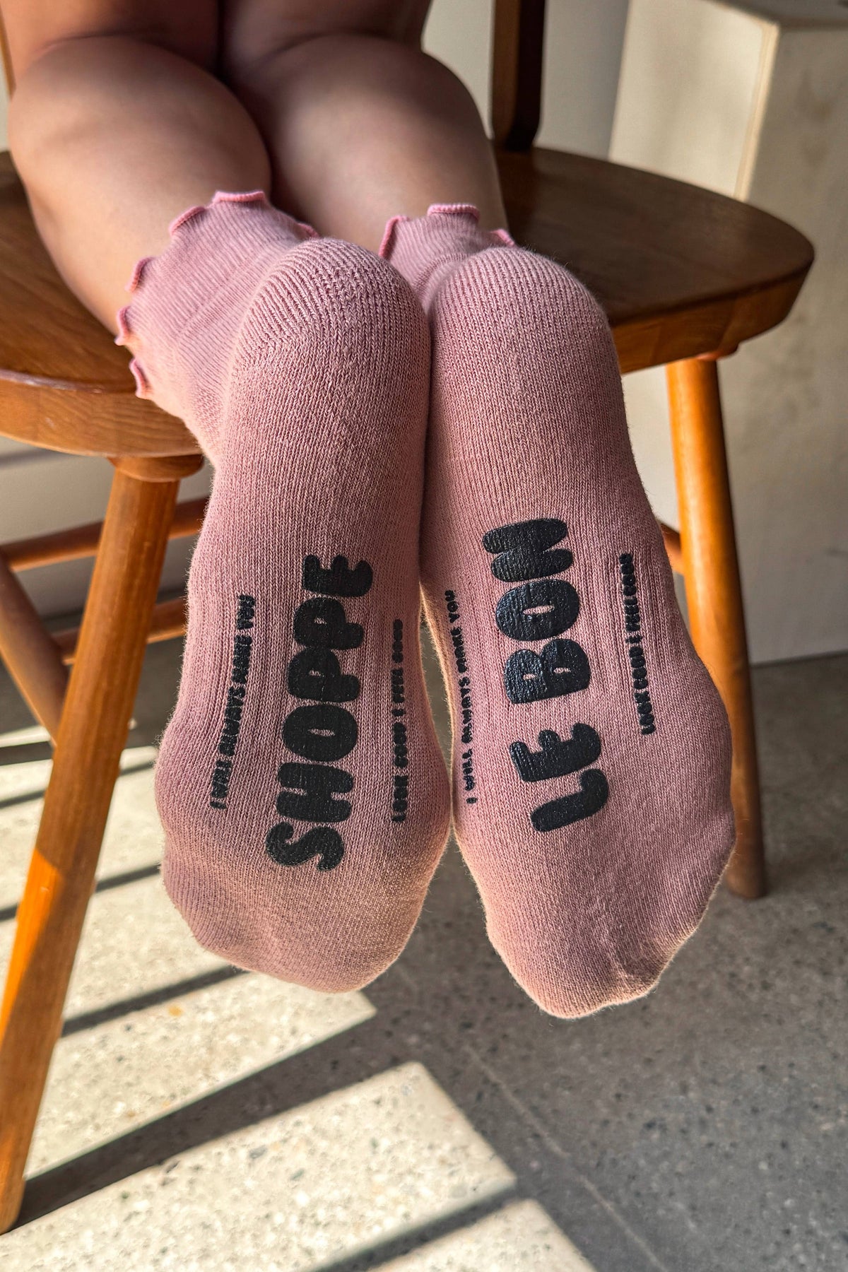 Ruffled Hugger Crew Socks