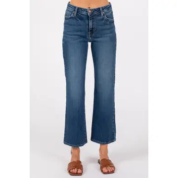 Venice Mid Rise Straight Jean - Dark Wash