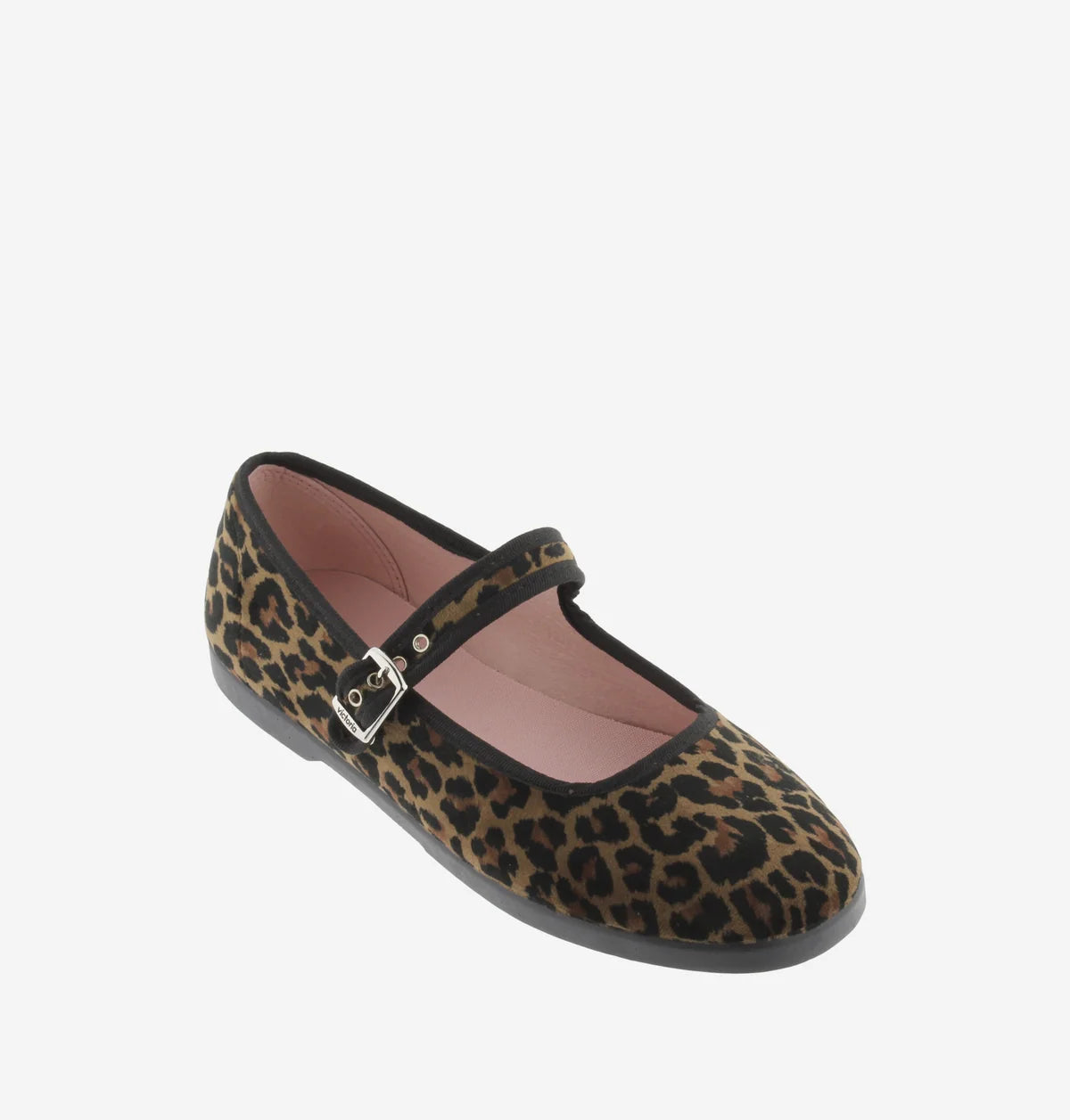 Gong-Fu Velvet Mary Jane Flats - Leopard