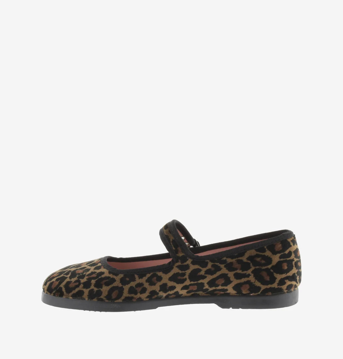 Gong-Fu Velvet Mary Jane Flats - Leopard
