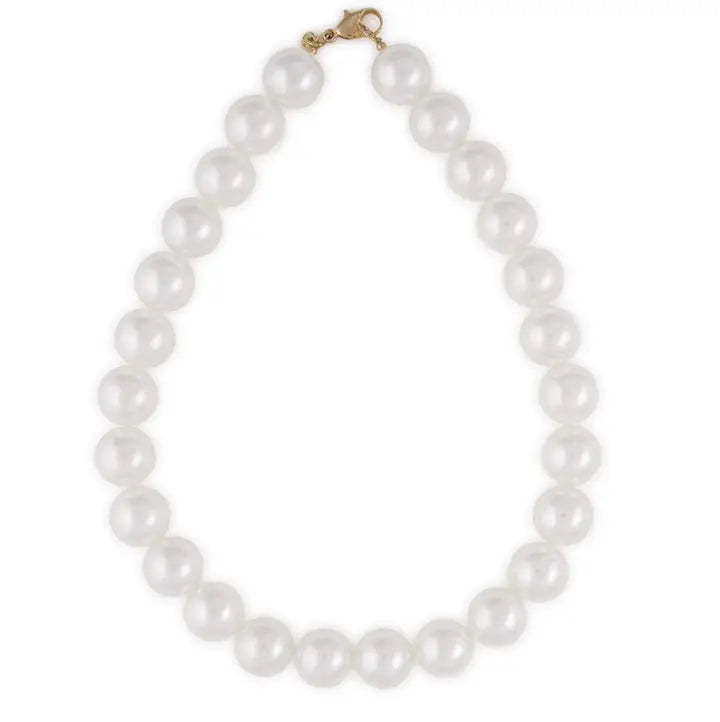Iris Large Bead Necklace Pearls