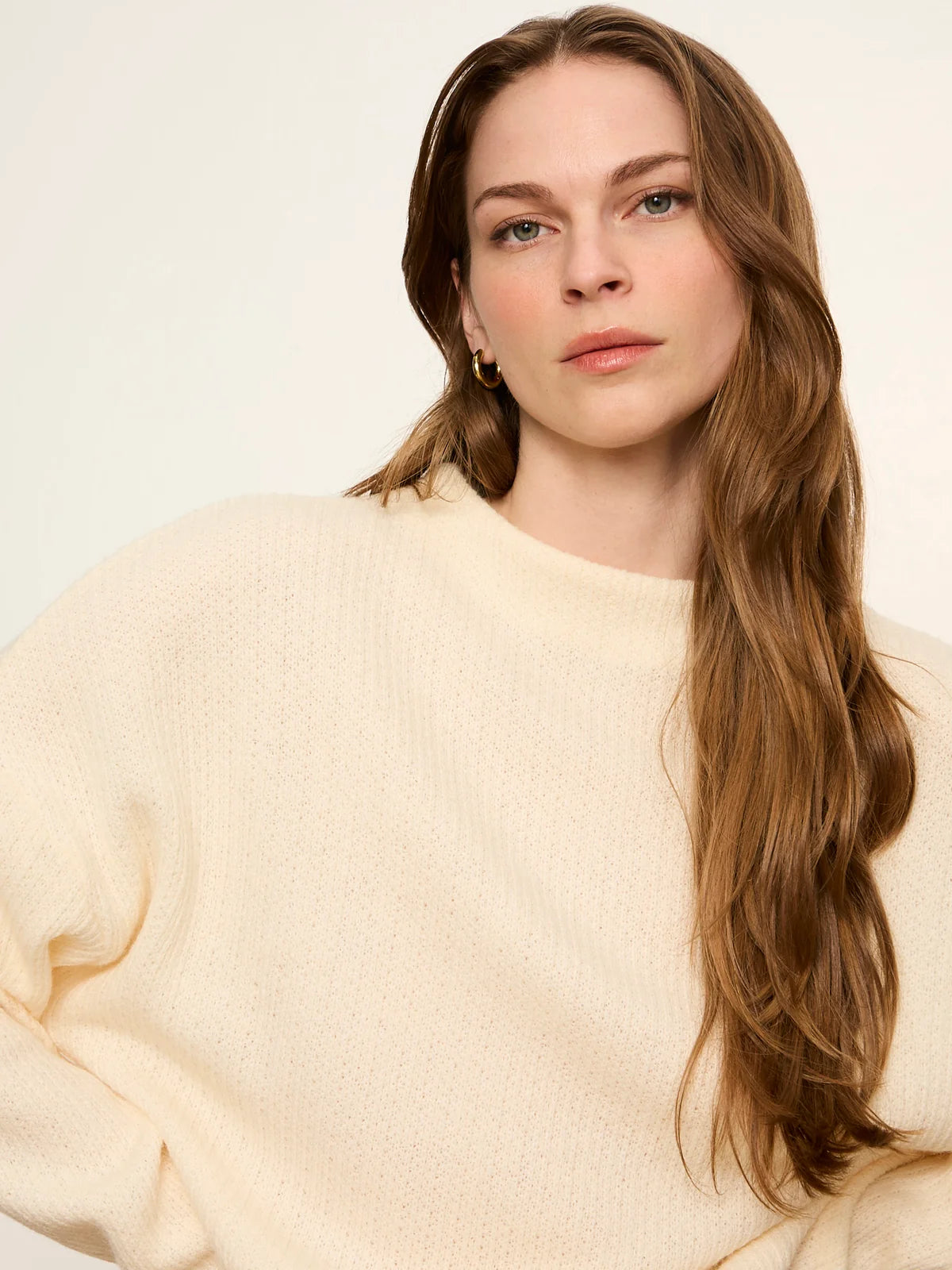 Ribbed Dolman Sweatshirt