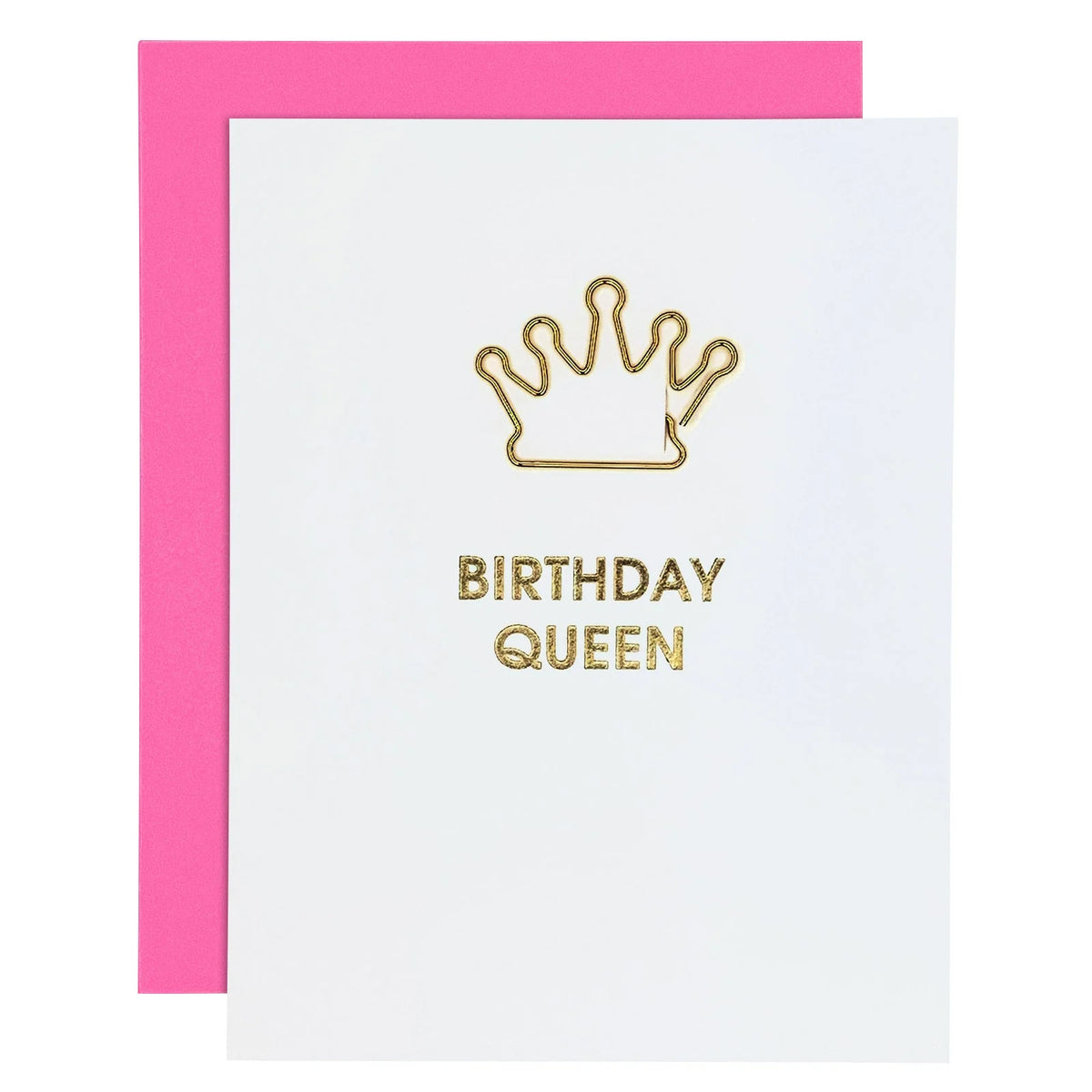 Birthday Queen - Paper Clip Card