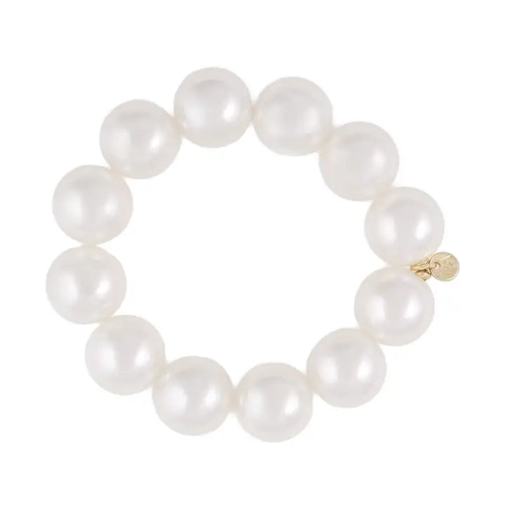 CeCe Large Bead Bracelet Pearls