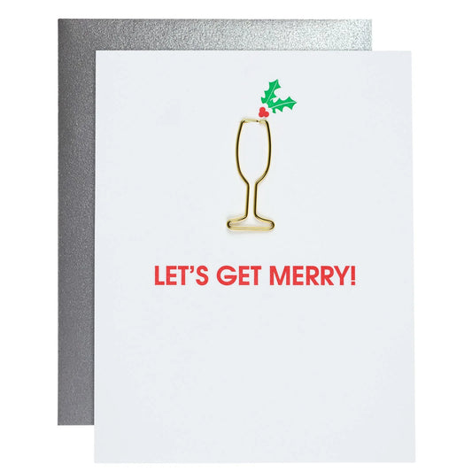 Let's Get Merry - Paper Clip Card