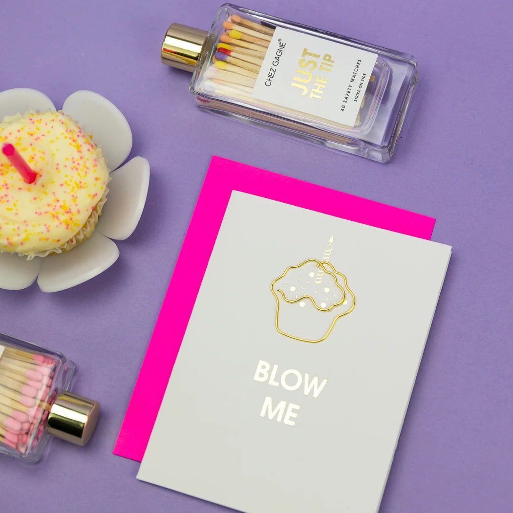Blow Me - Paper Clip Card