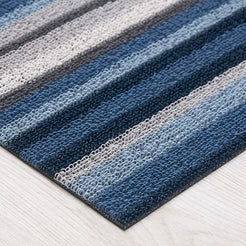 Chilewich Shag doormat Horizon Stripe