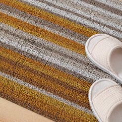 Chilewich doormat Horizon Stripe Shag Mats - Desert