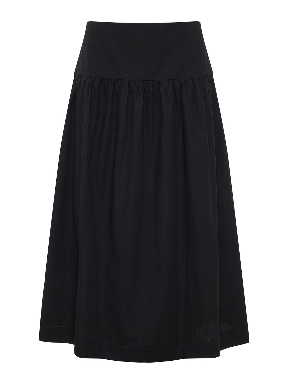 Matter of Time Poplin Skirt - Black