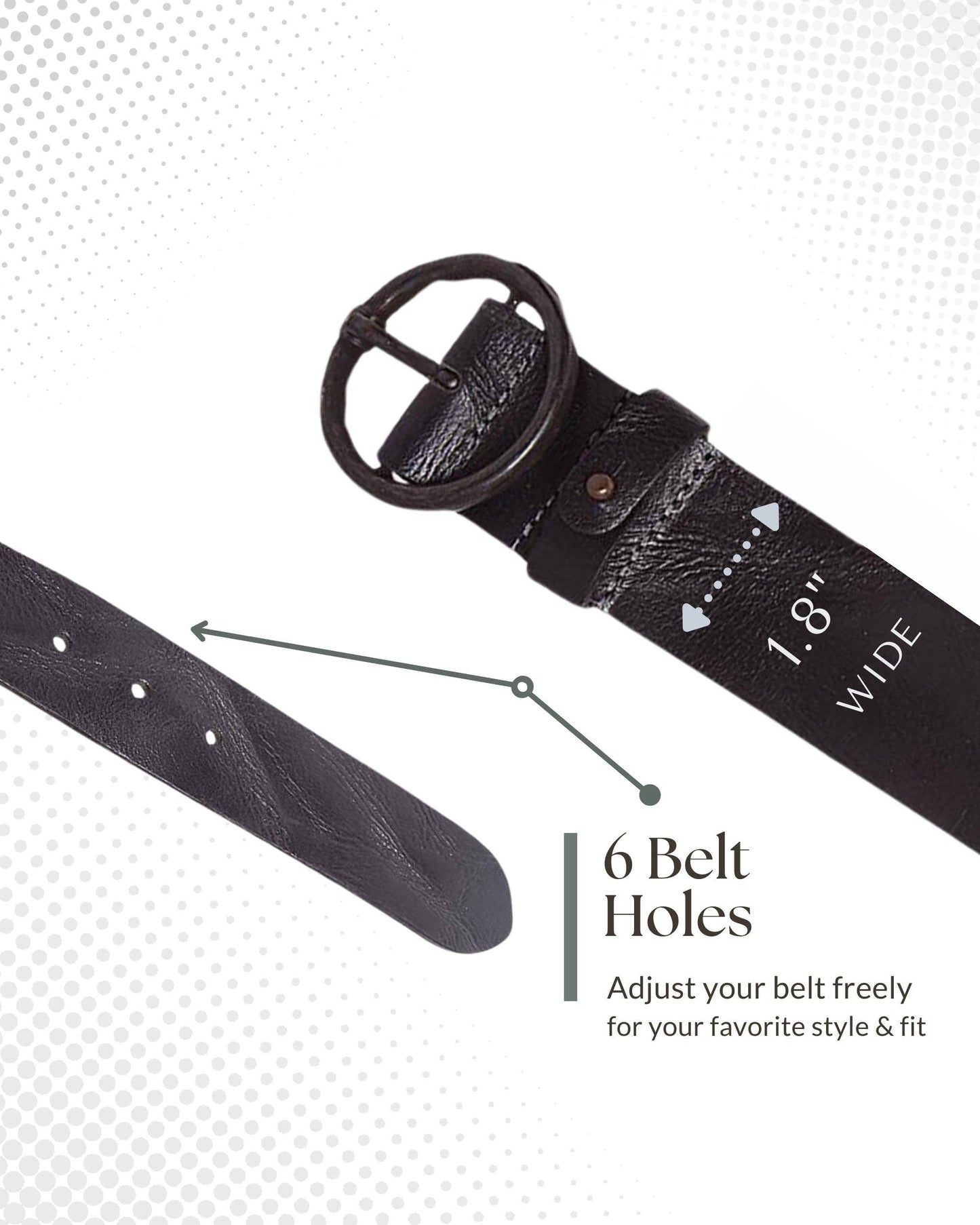 Pip | Vintage Full-Grain Leather Belt for Women