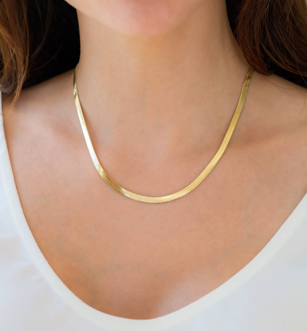 Herringbone Chain Necklace