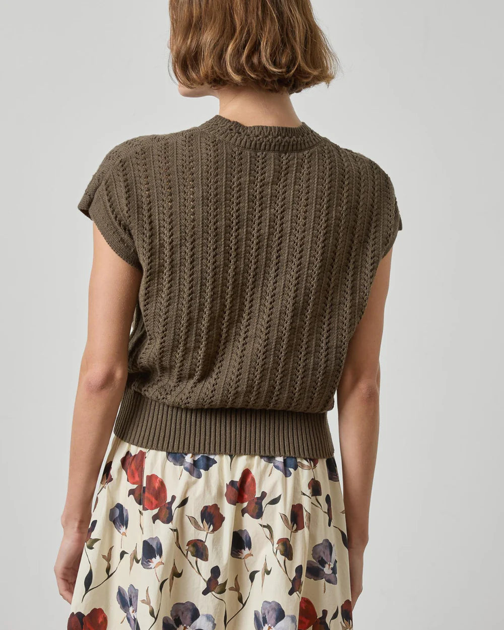 Novelty Stitch Wedge Sweater
