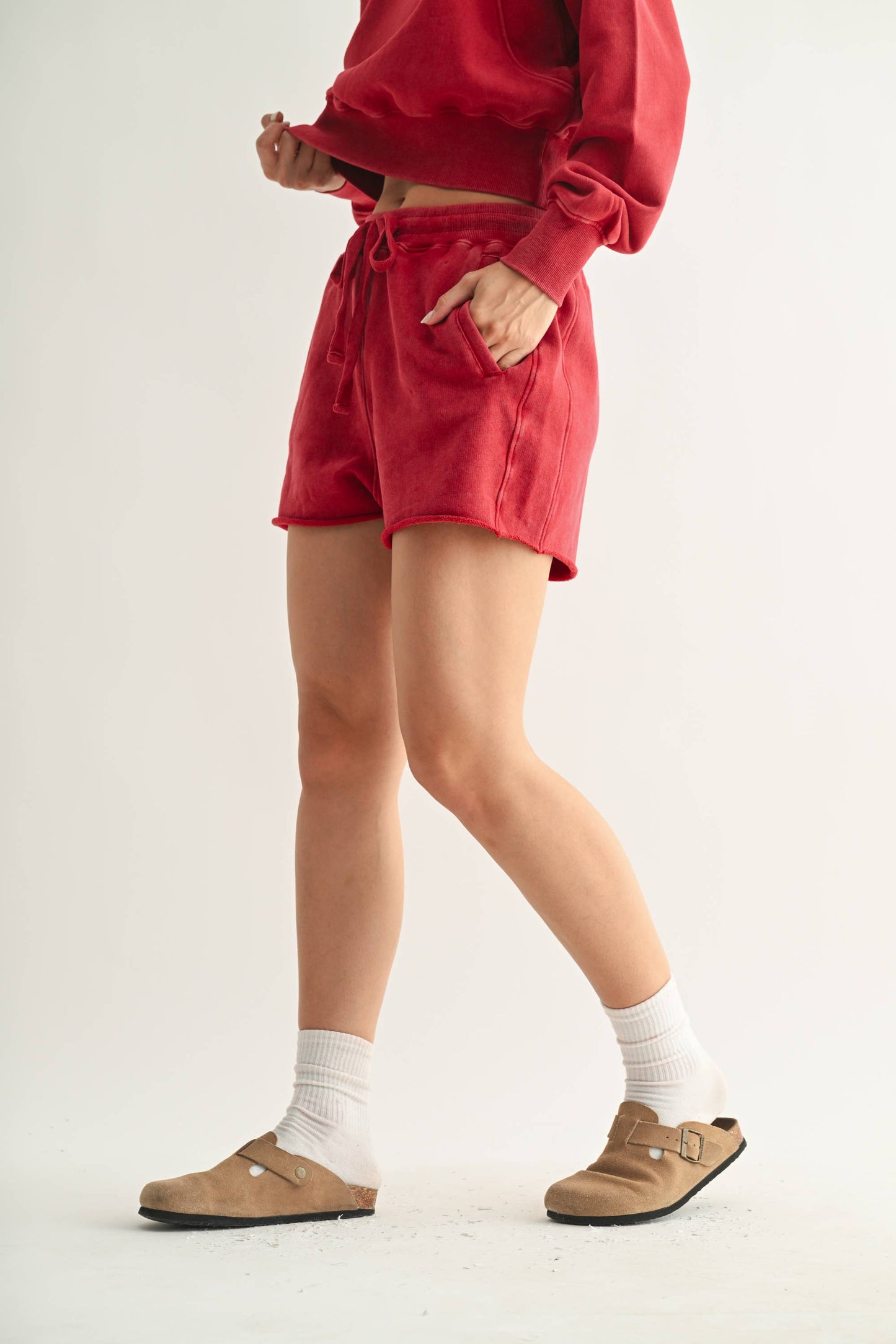 Mineral Wash Luxe Shorts