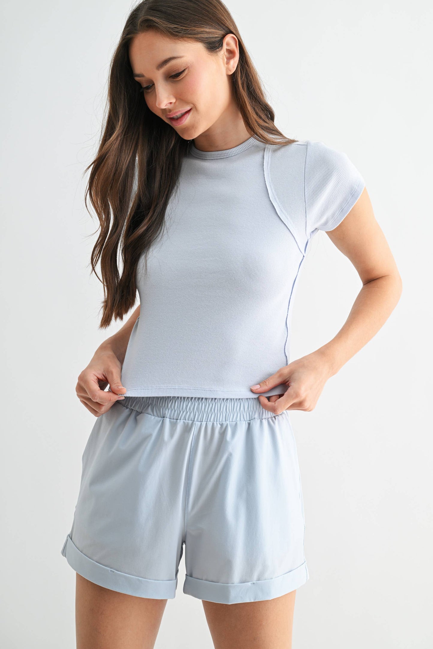 Ridge Raglan Ribbed Baby Tee