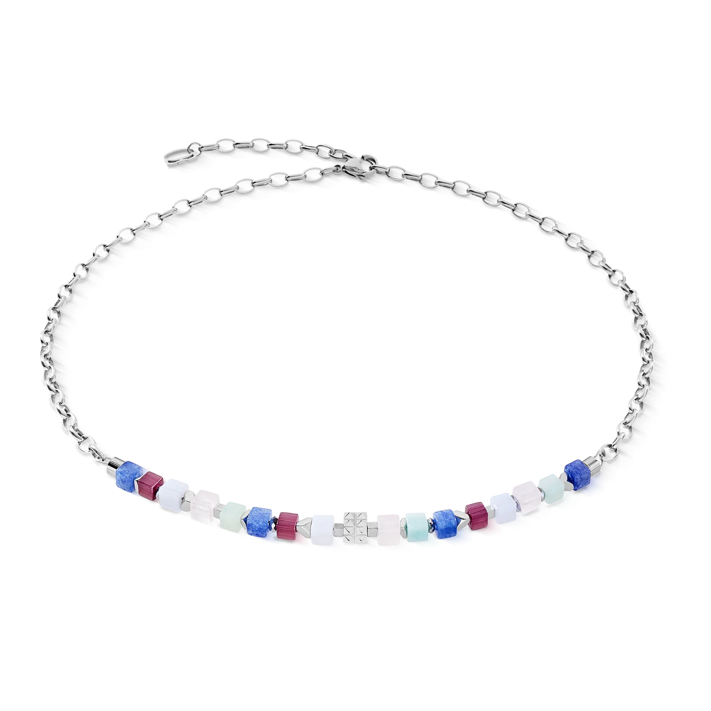 Multi color COEUR de LION necklace